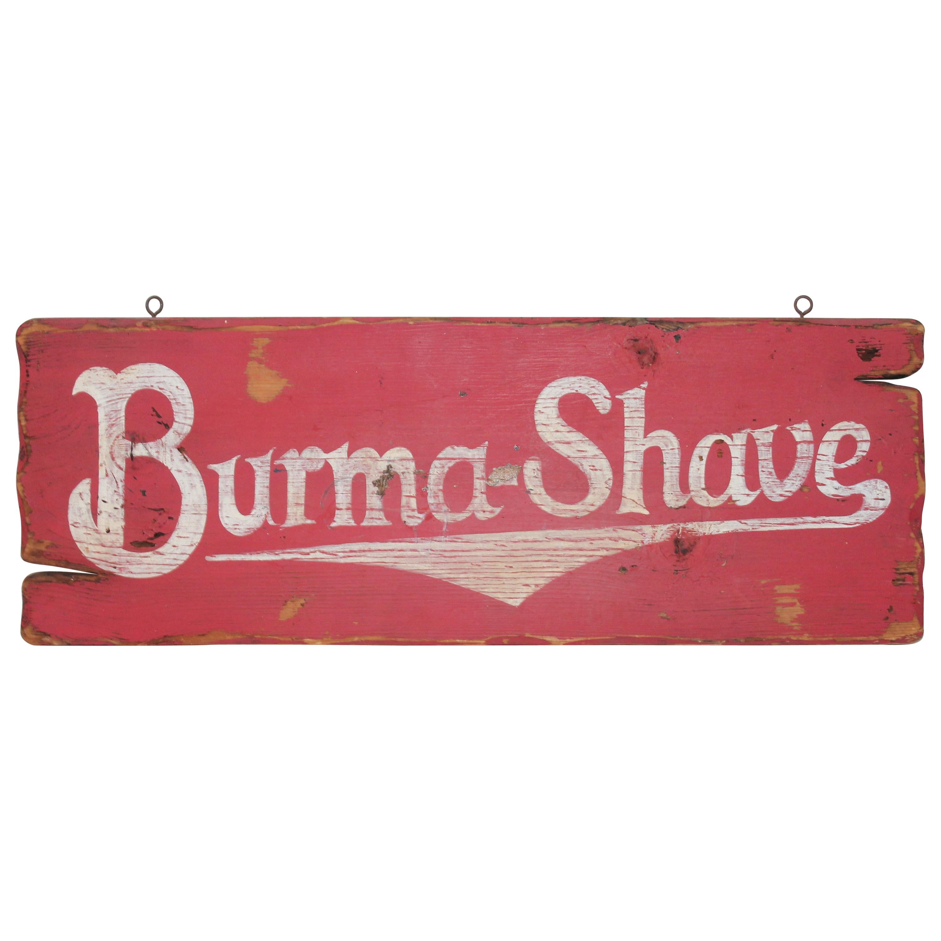 Burma Shave Trade Sign