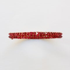 Burma Spinel and Gold Bangle