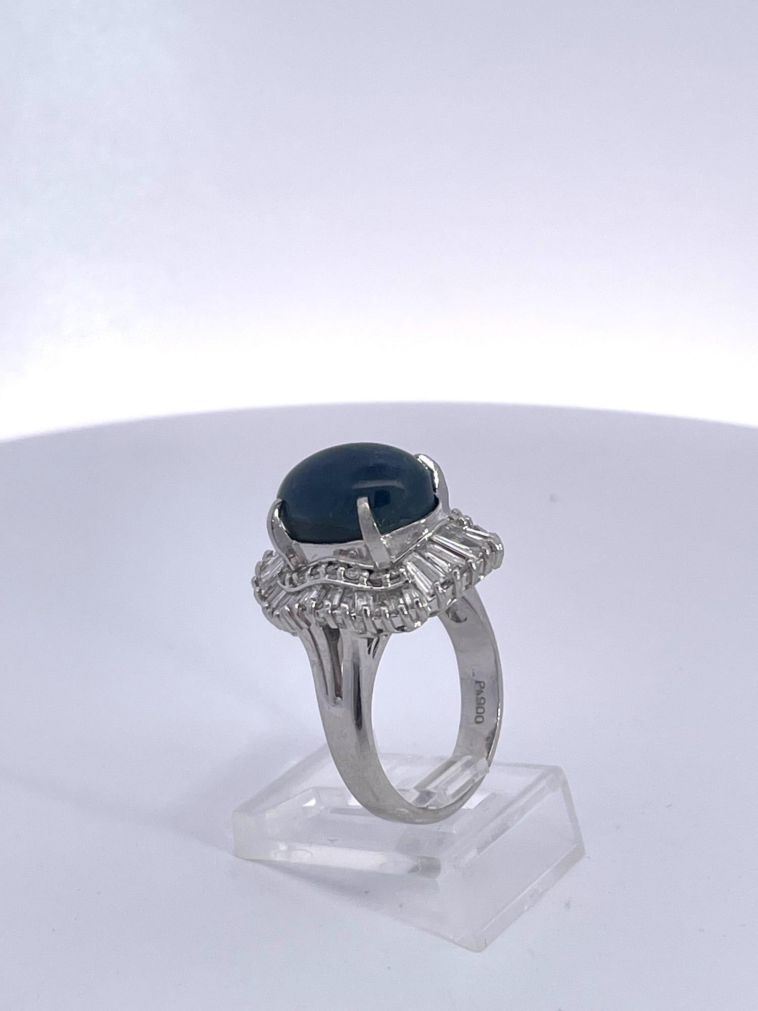 Burma Star Sapphire with Diamond Surround 11 carats no heat For Sale 8