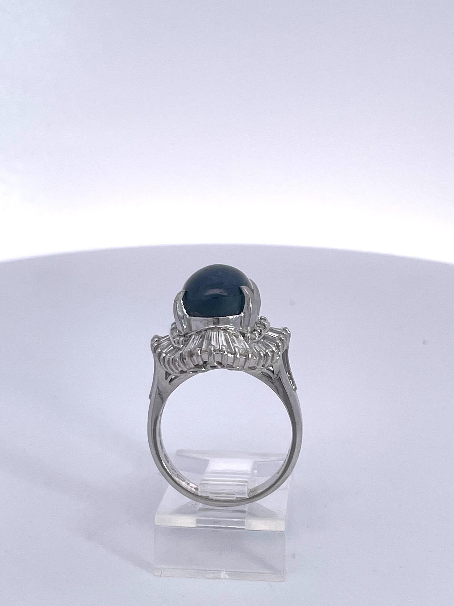 Burma Star Sapphire with Diamond Surround 11 carats no heat For Sale 9