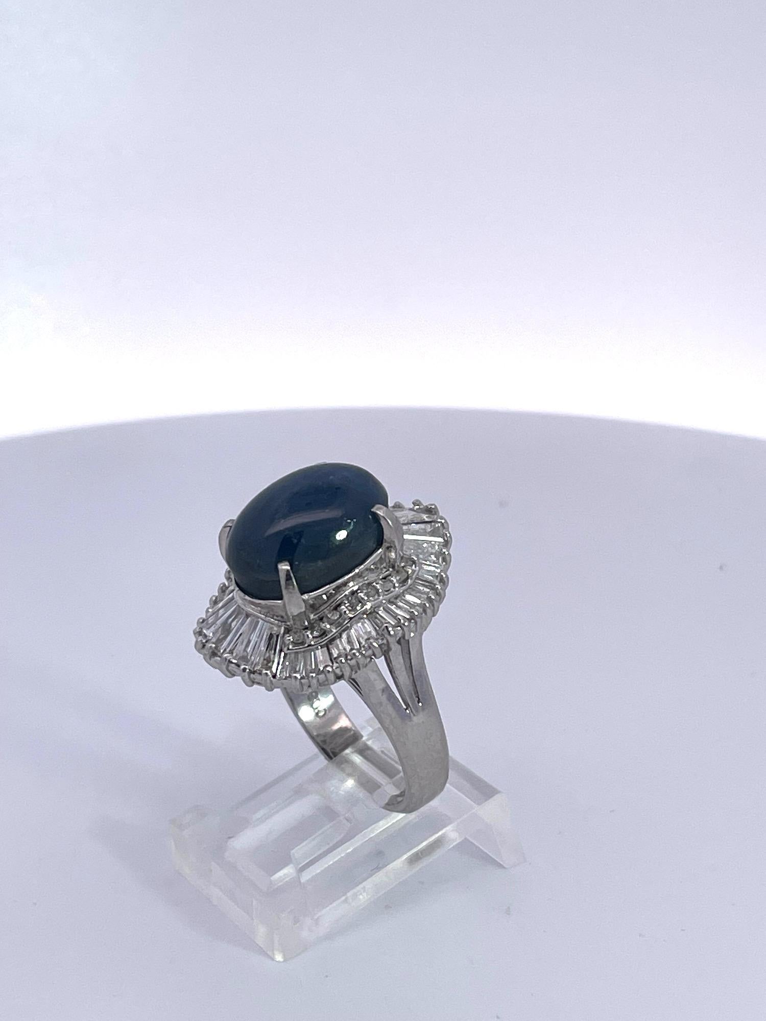 Burma Star Sapphire with Diamond Surround 11 carats no heat For Sale 10