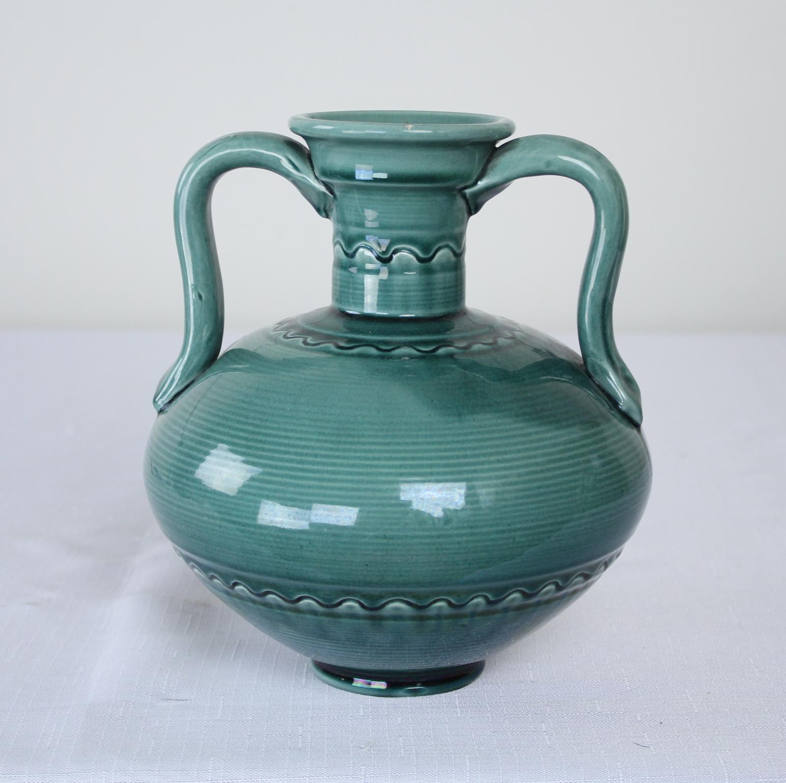 English Burmantofts Anglo Persian Art Pottery Vase For Sale