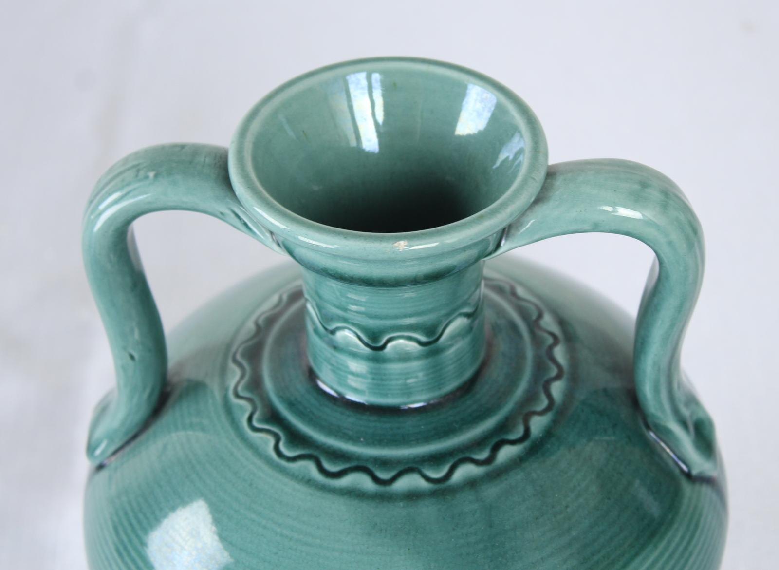 XIXe siècle Vase en poterie d'art persan anglo-indienne Burmantofts en vente