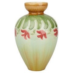 Burmantofts Faience Floral Frieze Vase