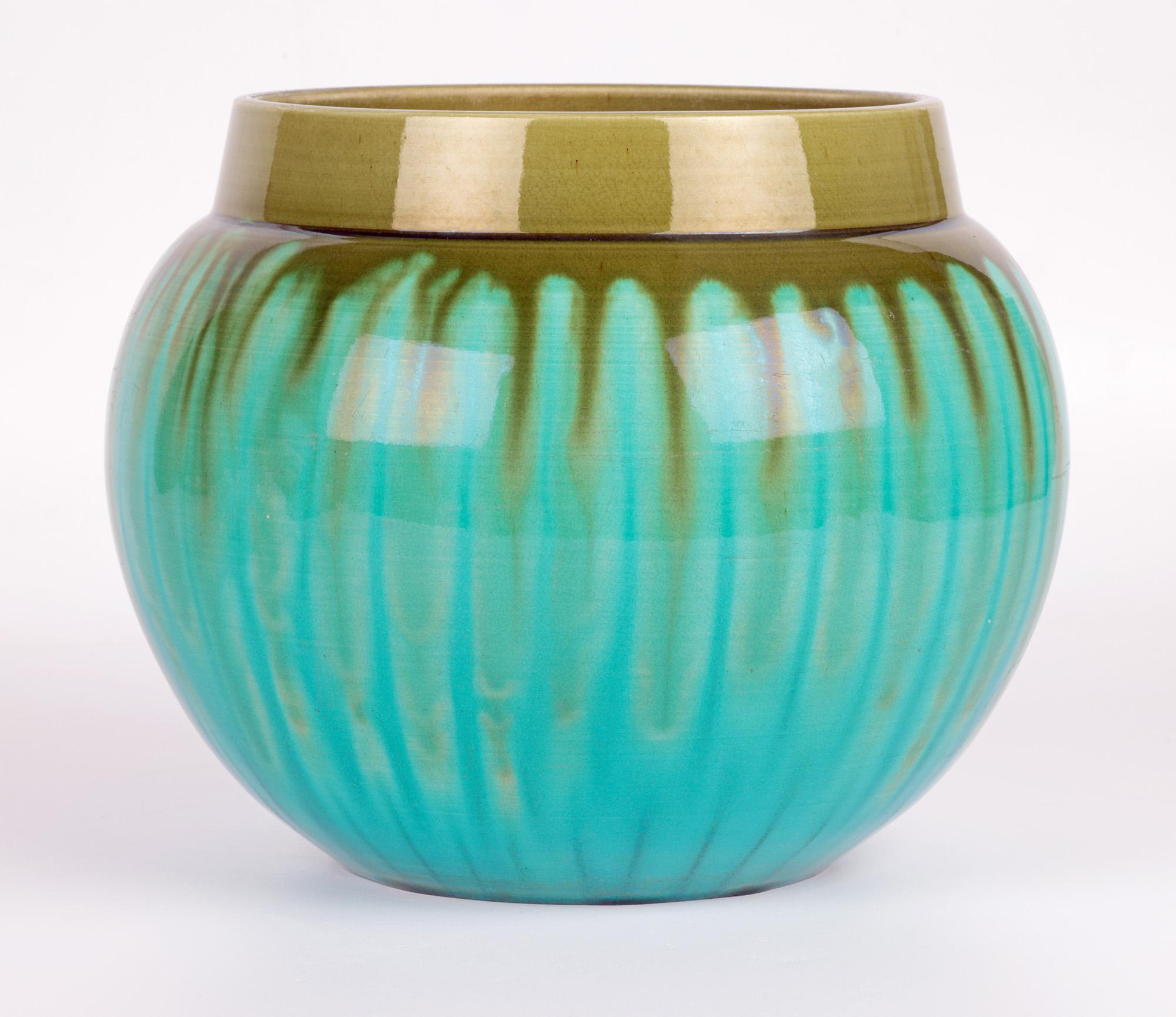 Burmantofts Faience Large Exceptional Streak Glazed Vase 3
