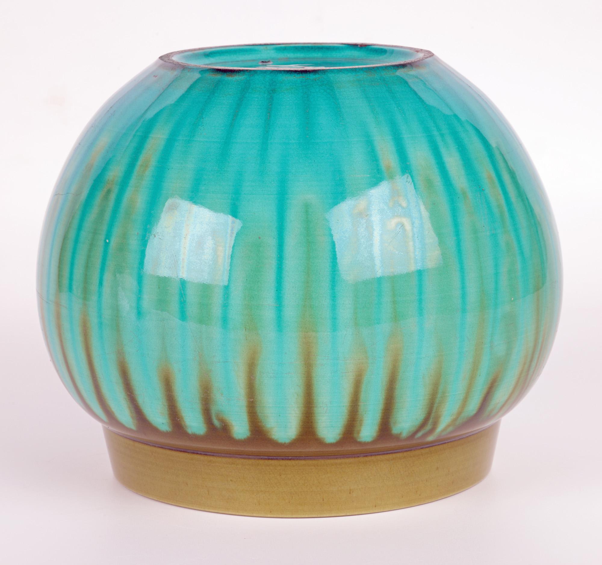 Burmantofts Faience Large Exceptional Streak Glazed Vase 2