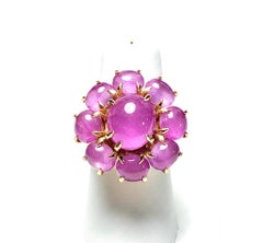 Burmese 12.00ct Star Ruby Cocktail Ring, 18K Yellow Gold, One-of-a-Kind