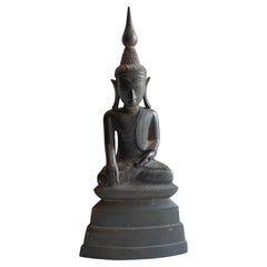 Burmese 18th Century Bronze Shan Buddha