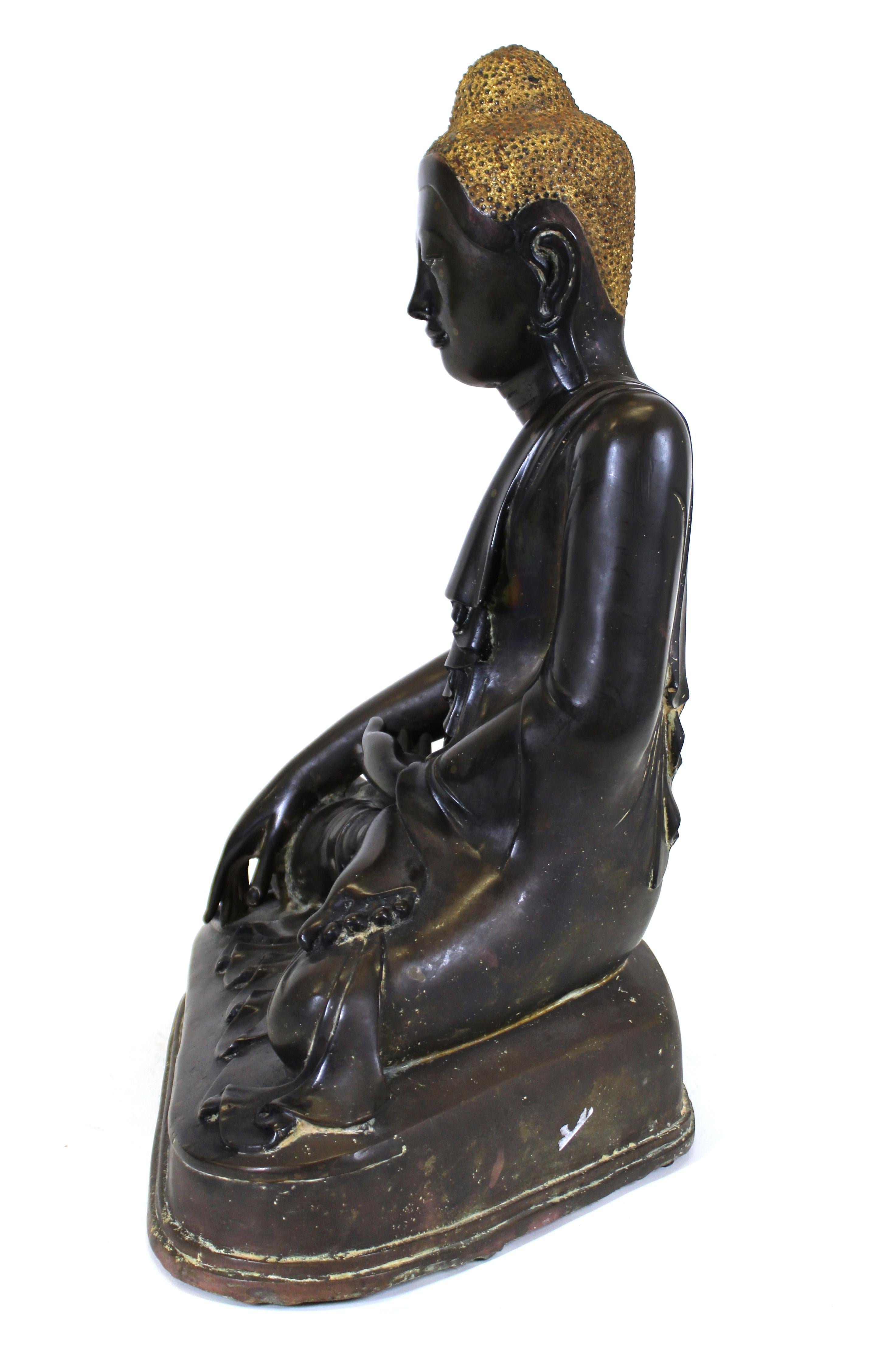 Burmese Bronze Buddha Sculpture 7