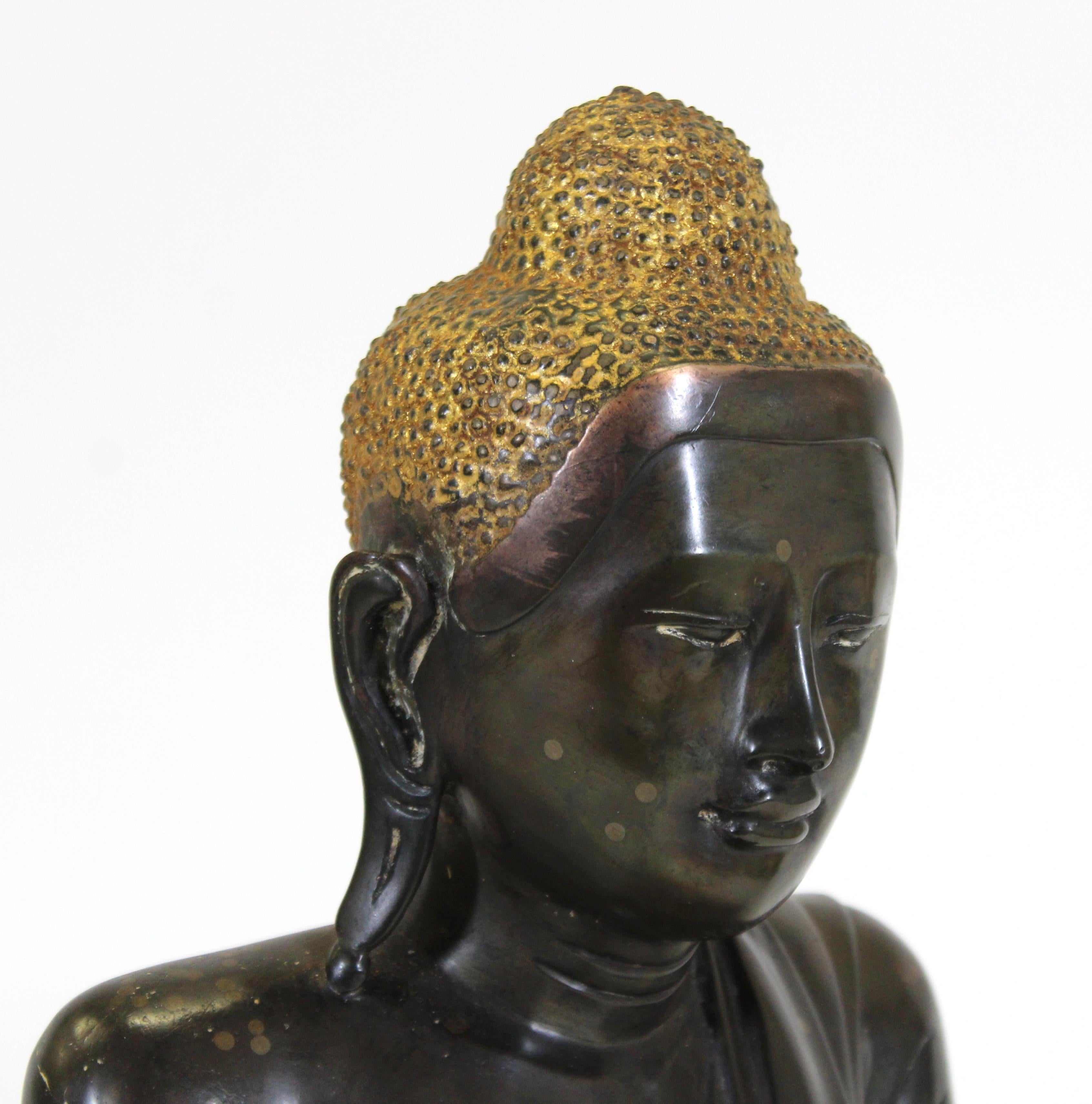 Burmese Bronze Buddha Sculpture 1