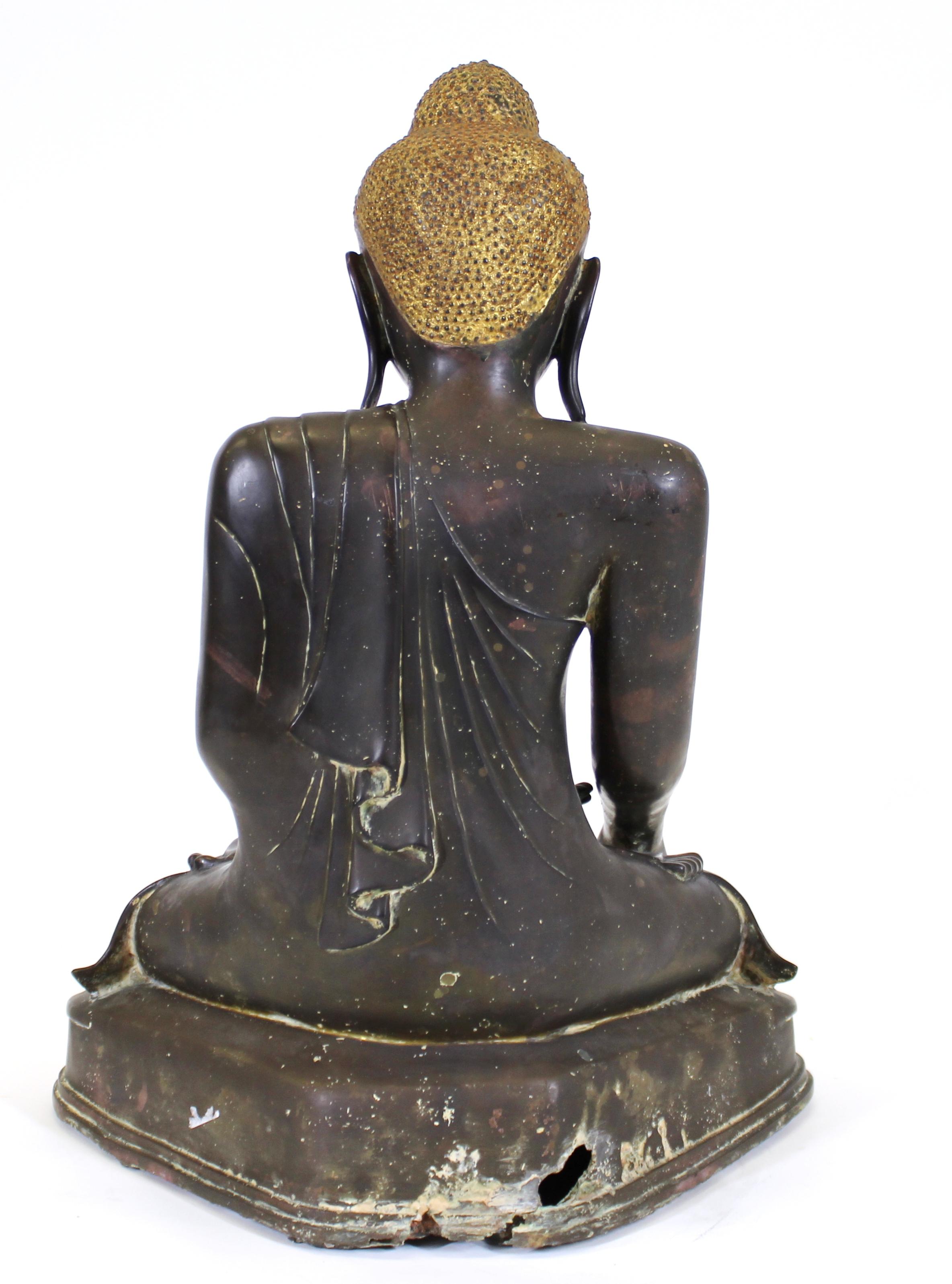 Burmese Bronze Buddha Sculpture 4