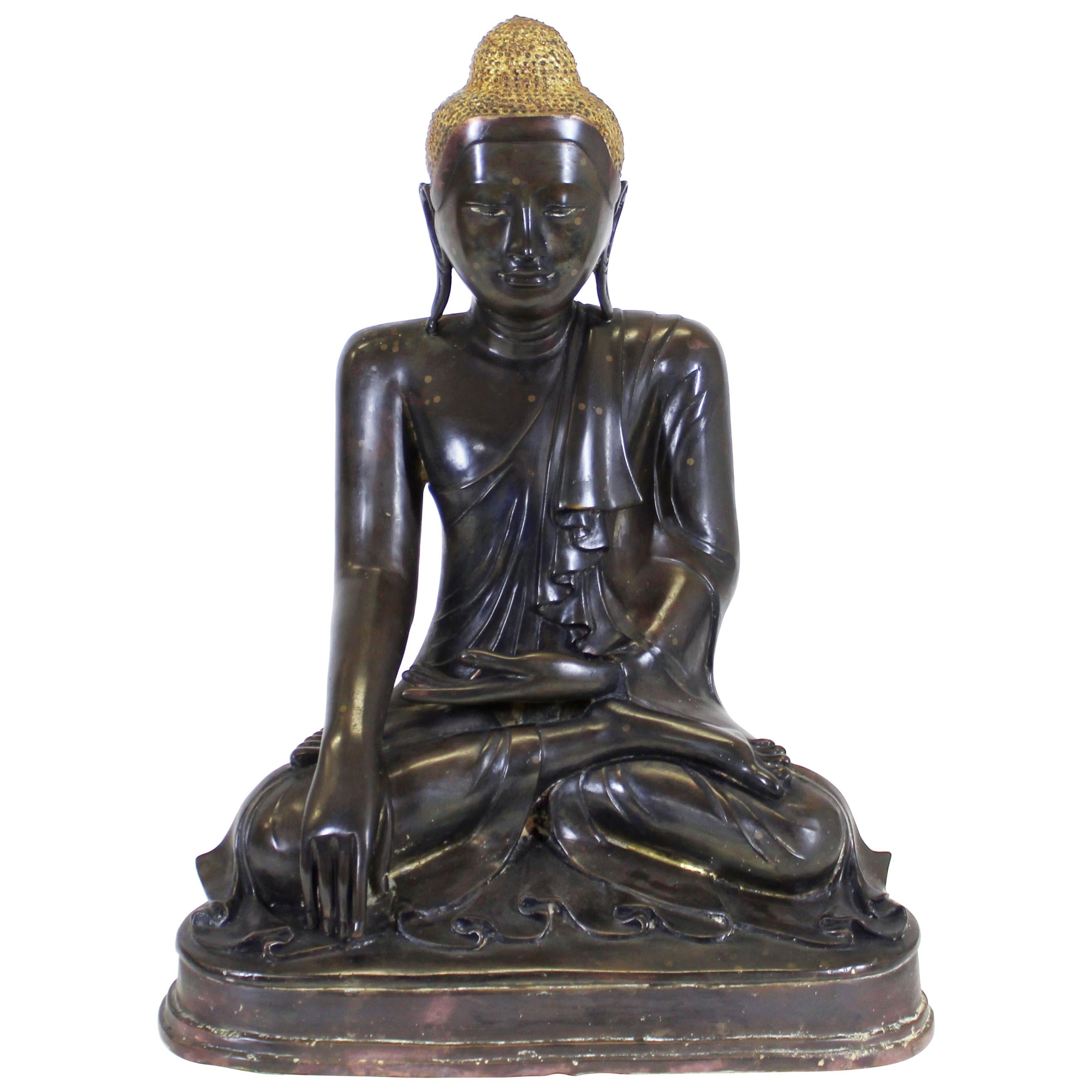 Burmese Bronze Buddha Sculpture