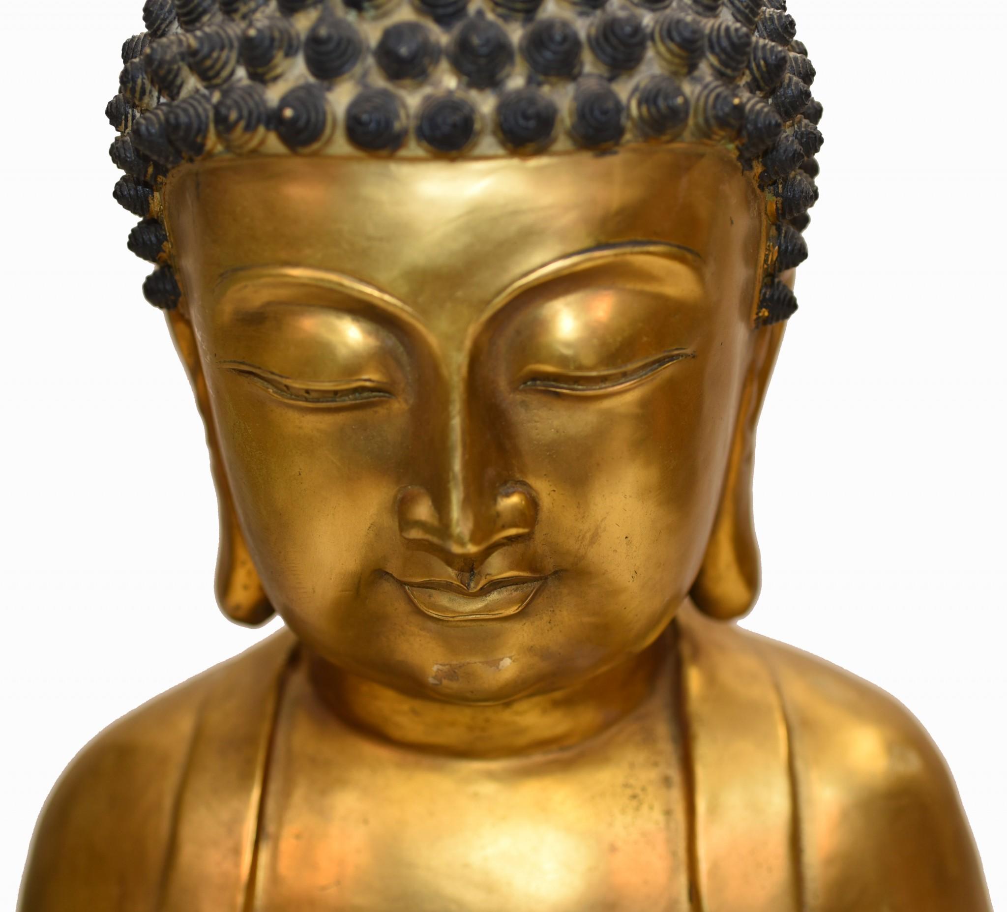 Burmesische Bronze Buddha-Statue- Meditations Pose Buddhismus Buddhistische Kunst im Angebot 6