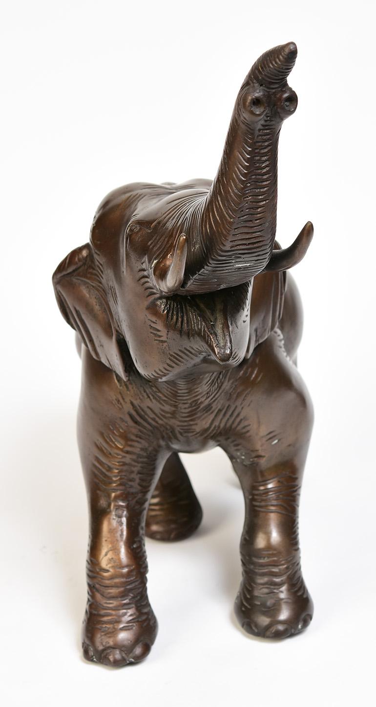 Burmese Bronze Elephant For Sale 5