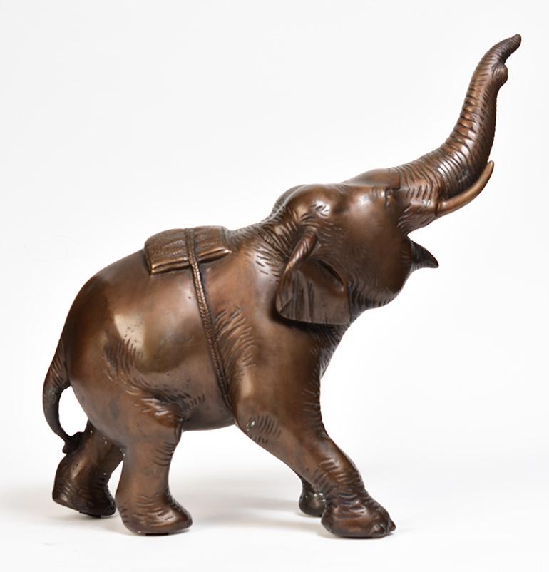 Burmese Bronze Elephant For Sale 3
