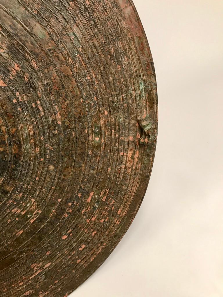 Burmese Bronze Rain Drum Side Table 5