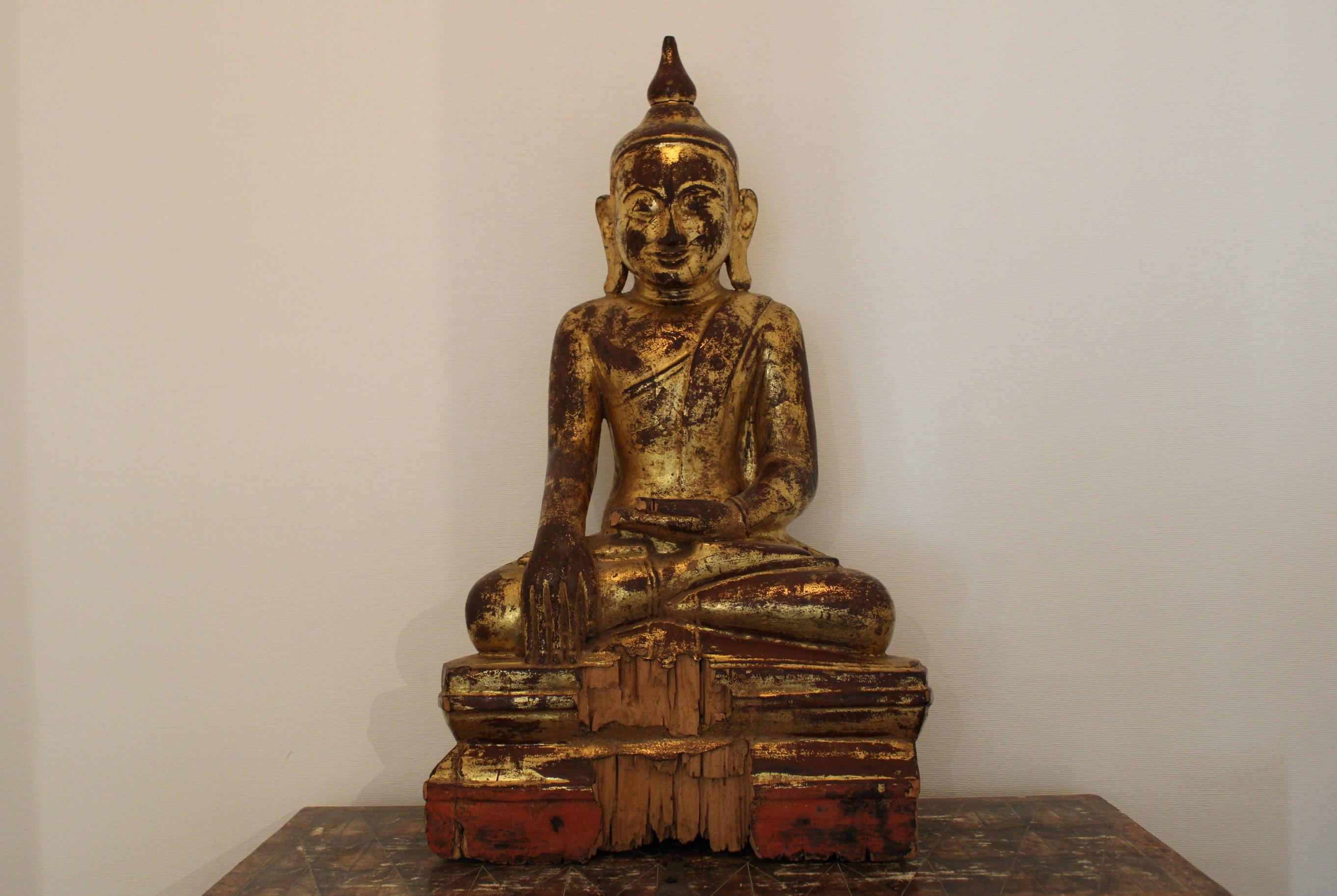 Bouddha birman, XIXe sicle en vente 4