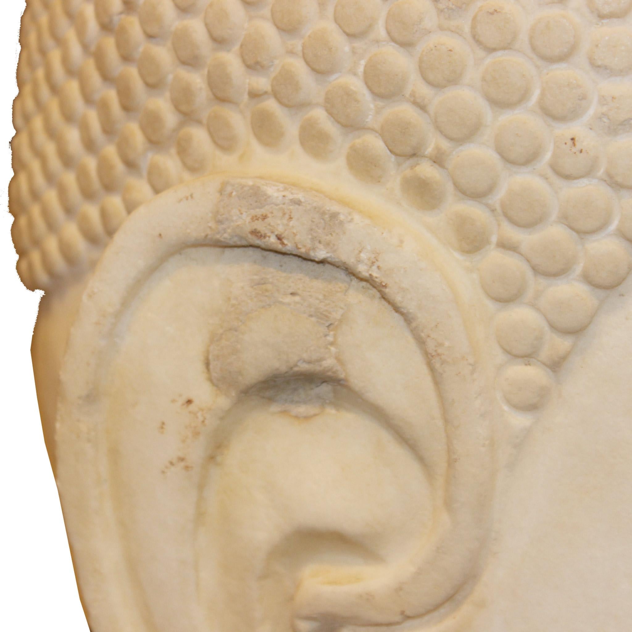 Marble Burmese Buddha Head