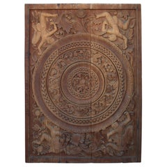 Carved Ceiling Panel, Mandalay, Burma, Ca 19th Century