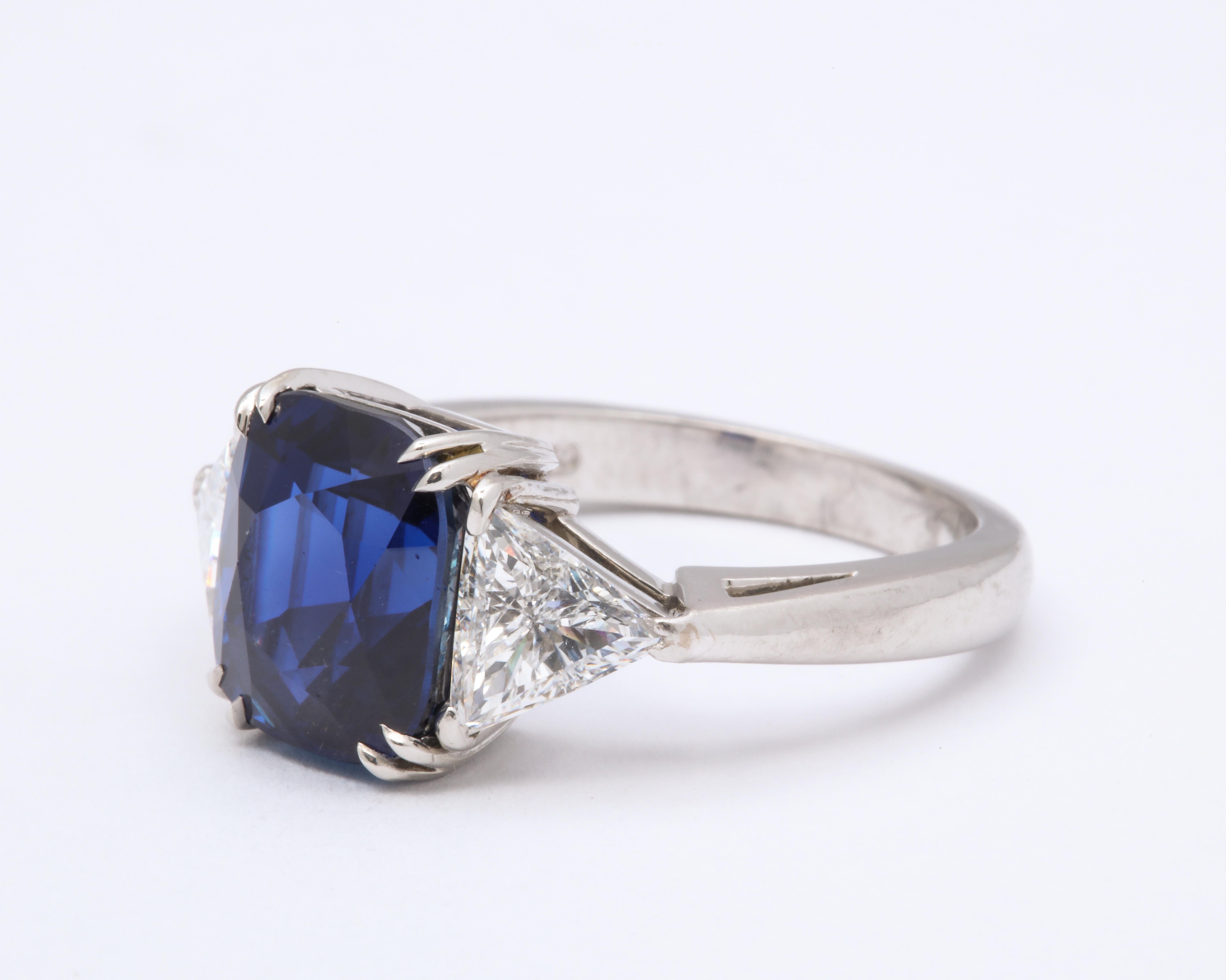 cushion cut sapphire ring with diamonds