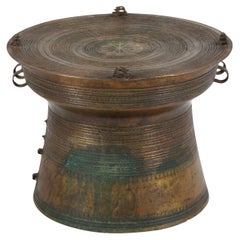 Antique Burmese  Four Frog Rain Drum, 18th century