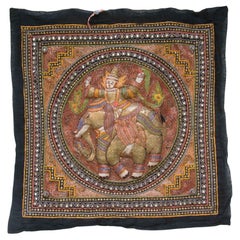 Burmese Kalaga Embroidered Tapestry Circa 1930’s