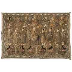 Burmese Kalaga Tapestry Representing a Royal Procession, circa 1900