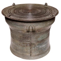 Burmese Karen Bronze Frog Drum