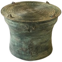 Burmese Karen Bronze Frog Drum
