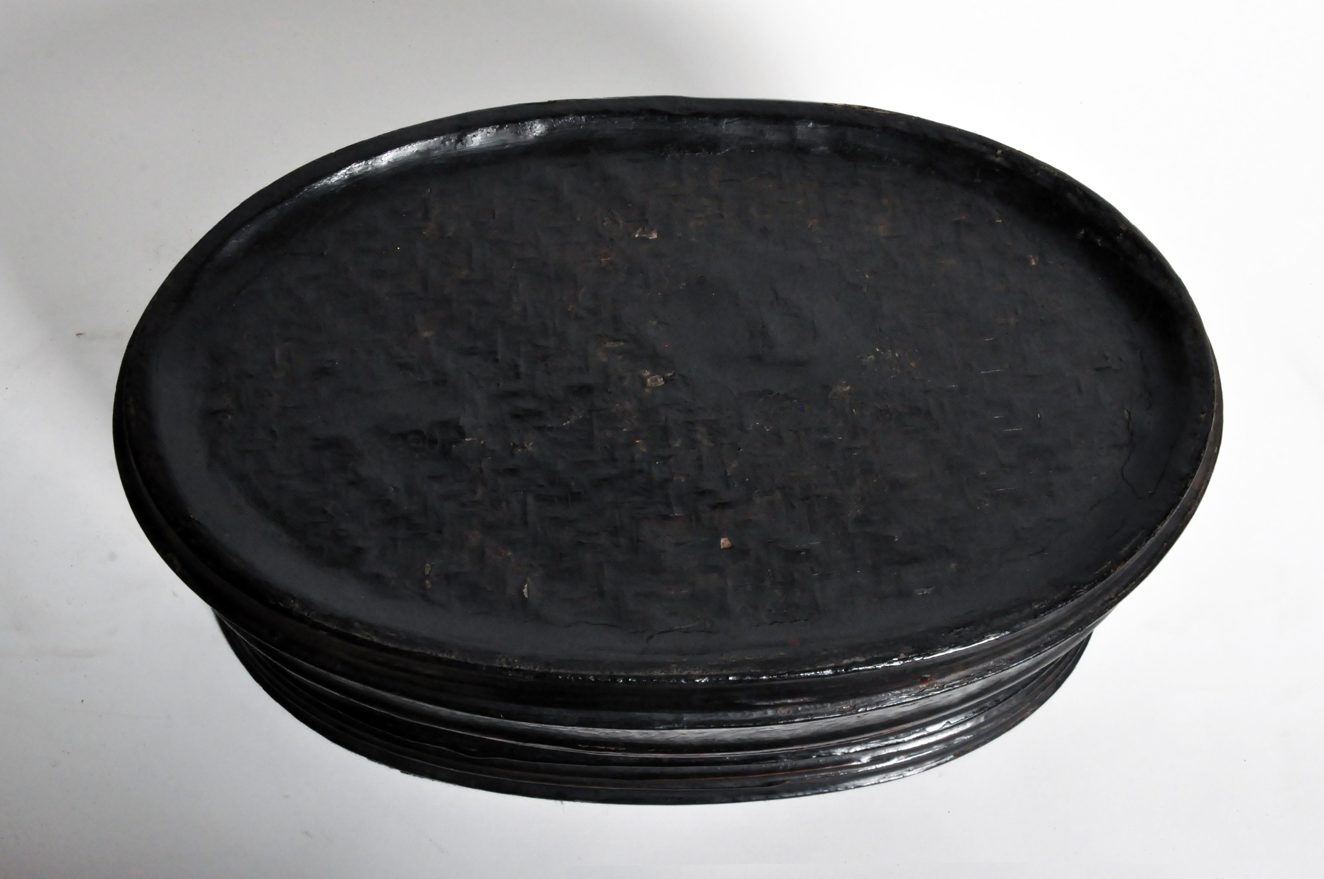 Rattan Burmese Lacquerware Box