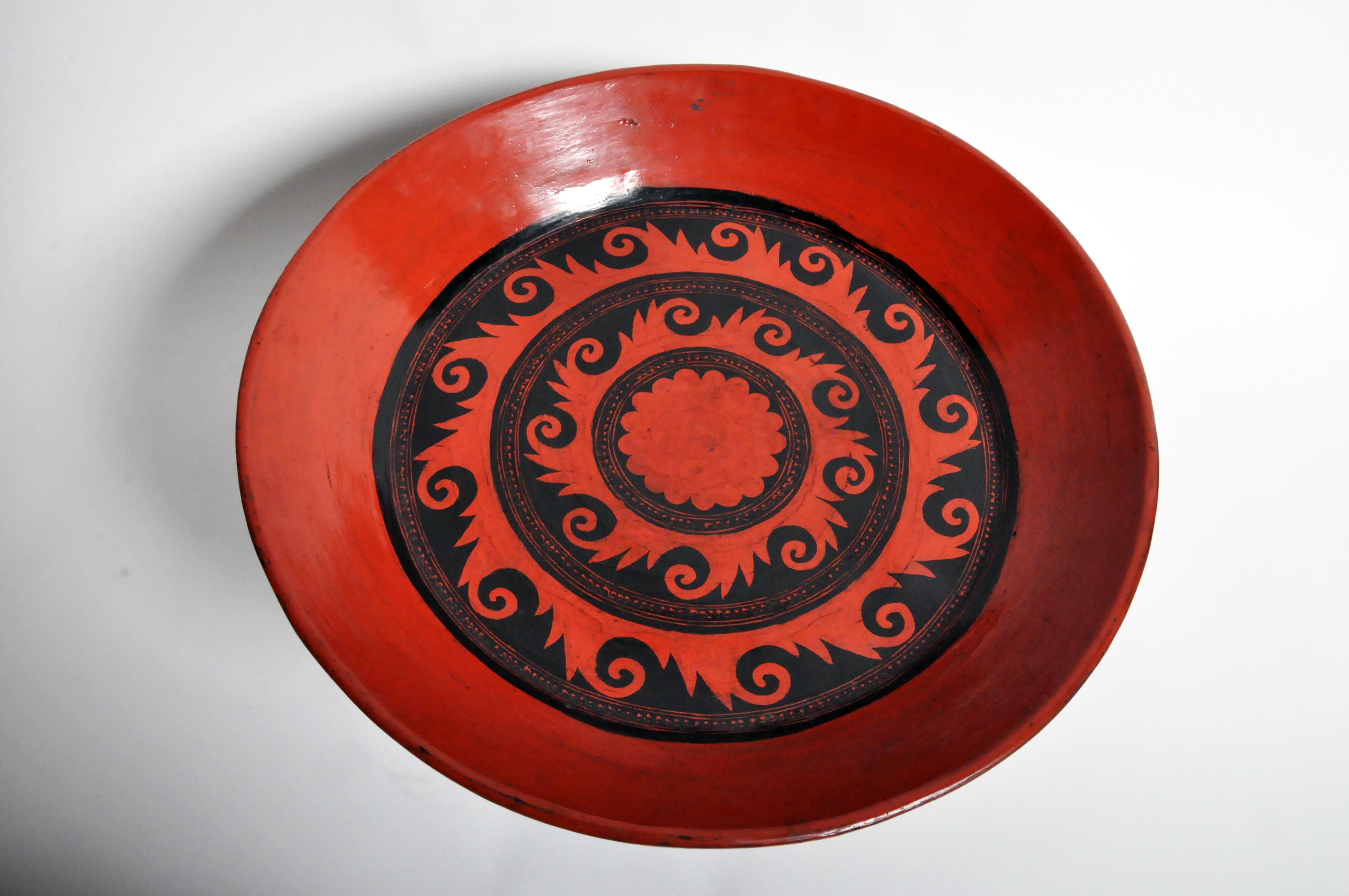 Wood Burmese Lacquerware Tray