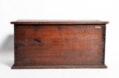 Burmese Manuscript Chest with Red Cinnabar Lacquer and Gold Leaf