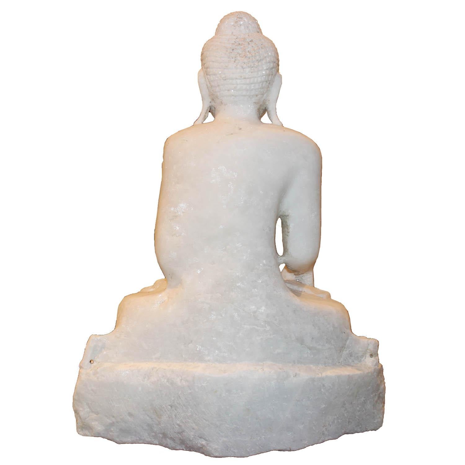 Burmese Marble Sitting Buddha 2