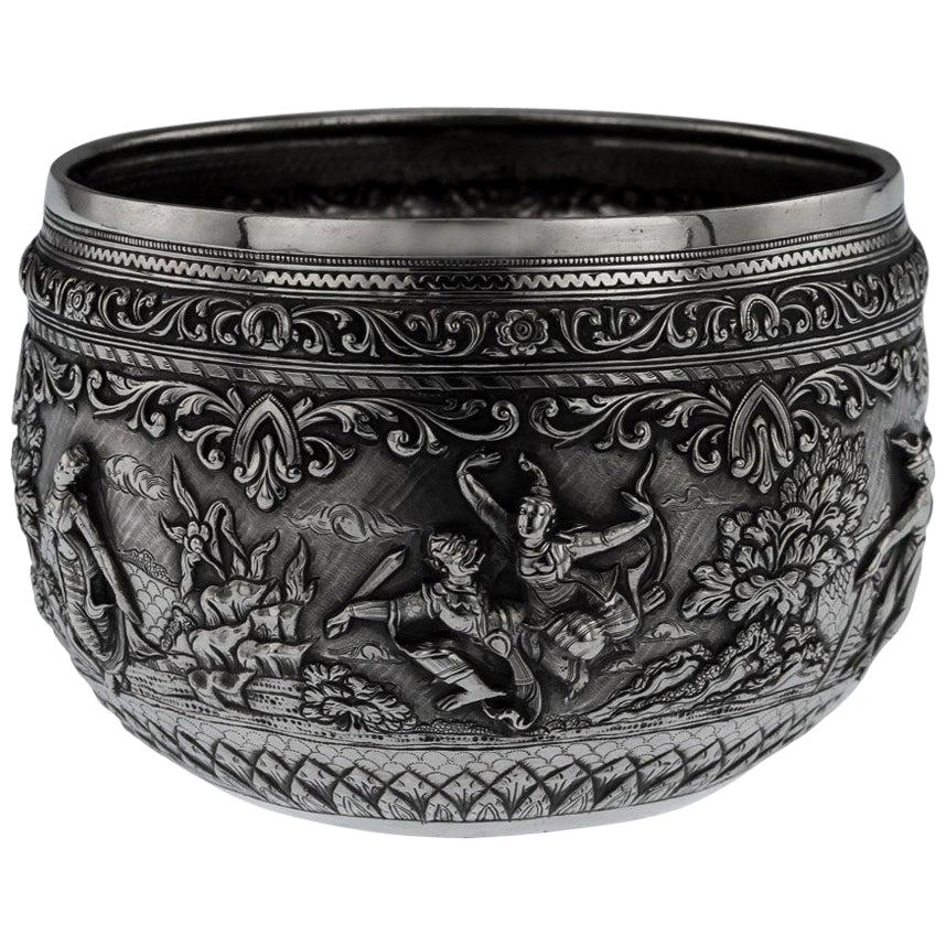 Burmese Maung Yin Maung Silver Bowl, Rangoon, circa 1900