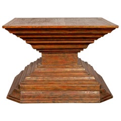 Burmese Pagan Dynasty Style Pyramid-Shaped Lacquered Console Table