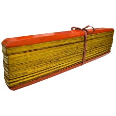 Burmese Palm Leaf Pali Prayer Manuscript, Myanmar, 19th Century