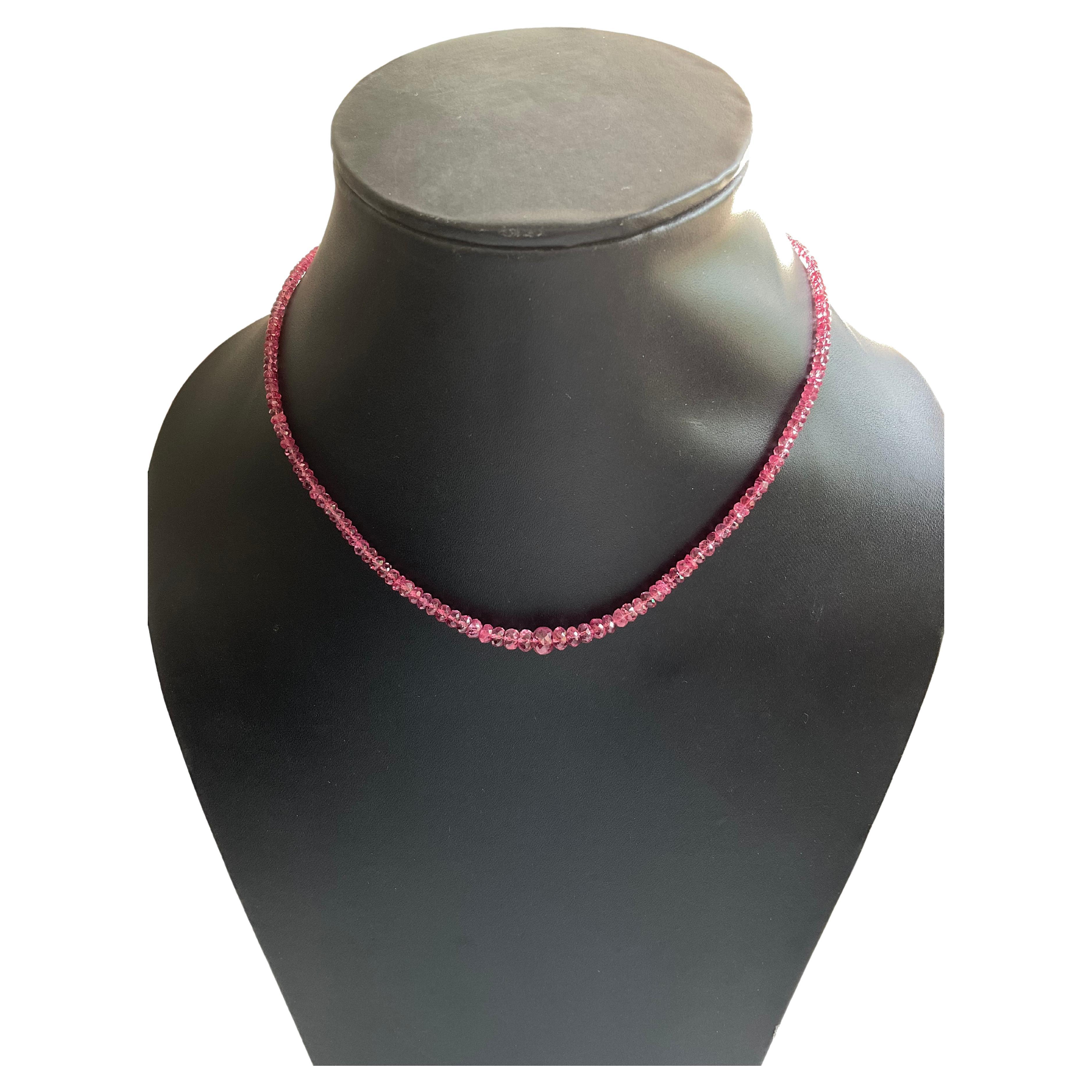 Burmese Pink Spinel 46.00 Carats Beads Faceted Top Quality Beads Natural Gem