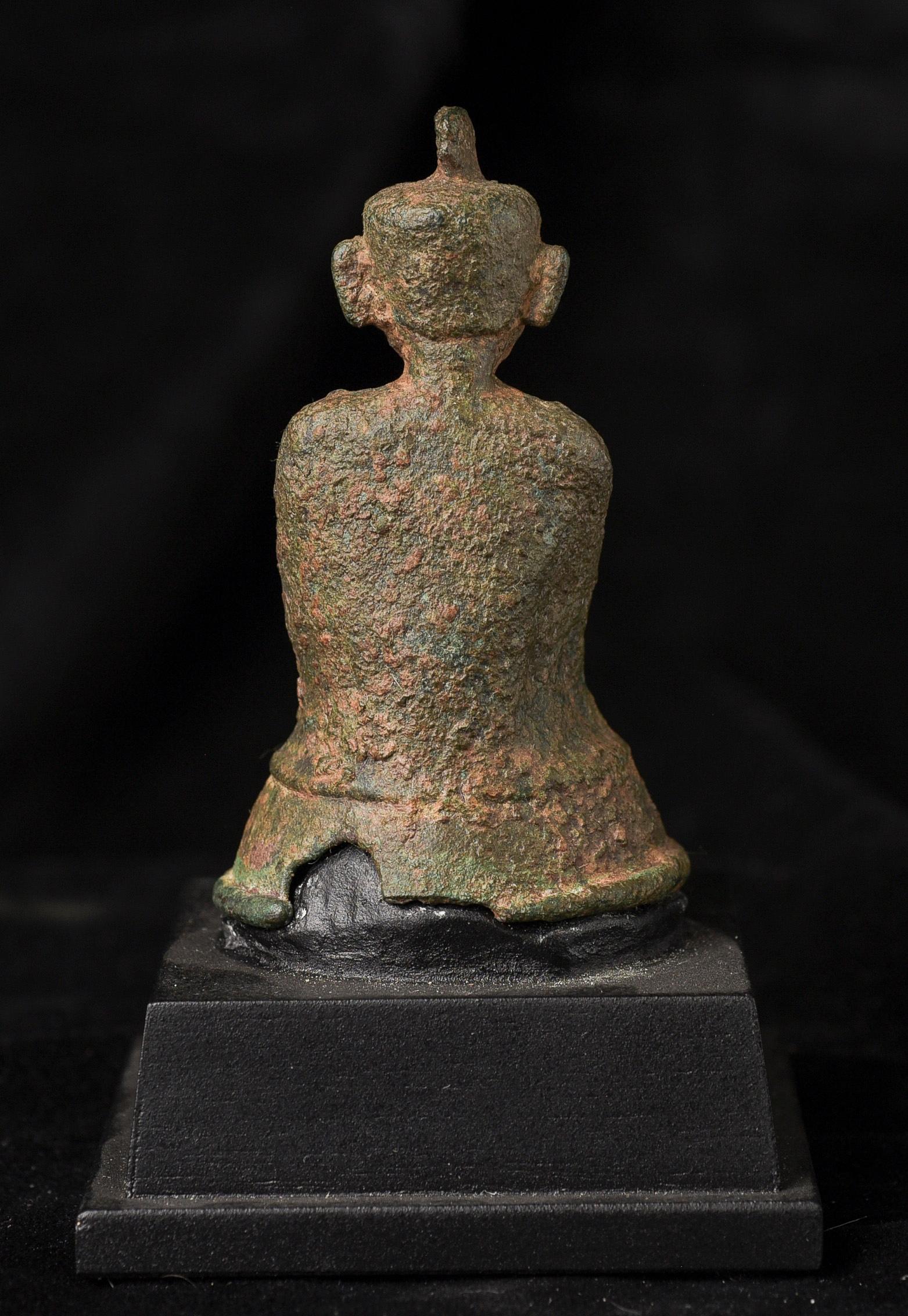 Bronze Moine bouddhiste birman Pyu/Mon, 10193 en vente