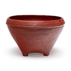 Burmese Schale aus rotem Lack, Anfang des 20. Jahrhunderts