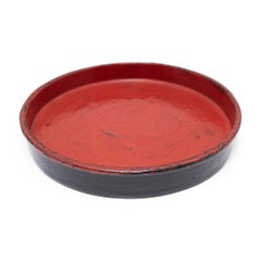 Burmese Red Lacquer Tray, c. 1900