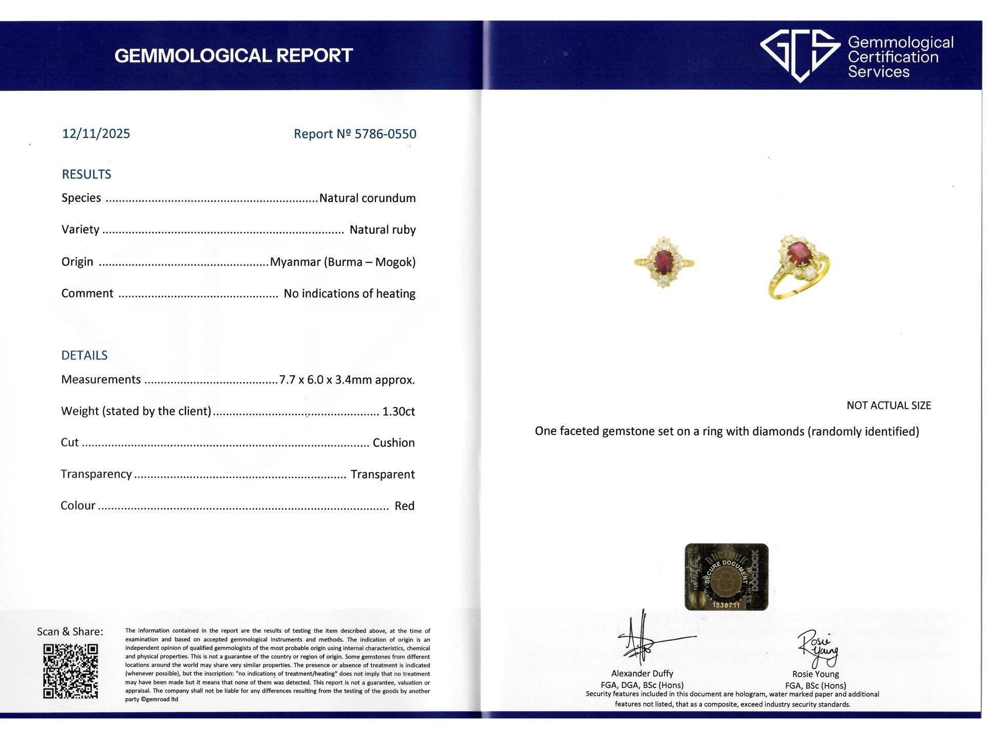 Burmese Ruby and diamond coronet cluster ring, circa 1890 In Good Condition For Sale In London, GB