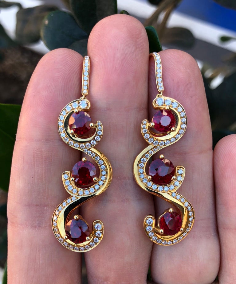 burmese pearl drop earrings