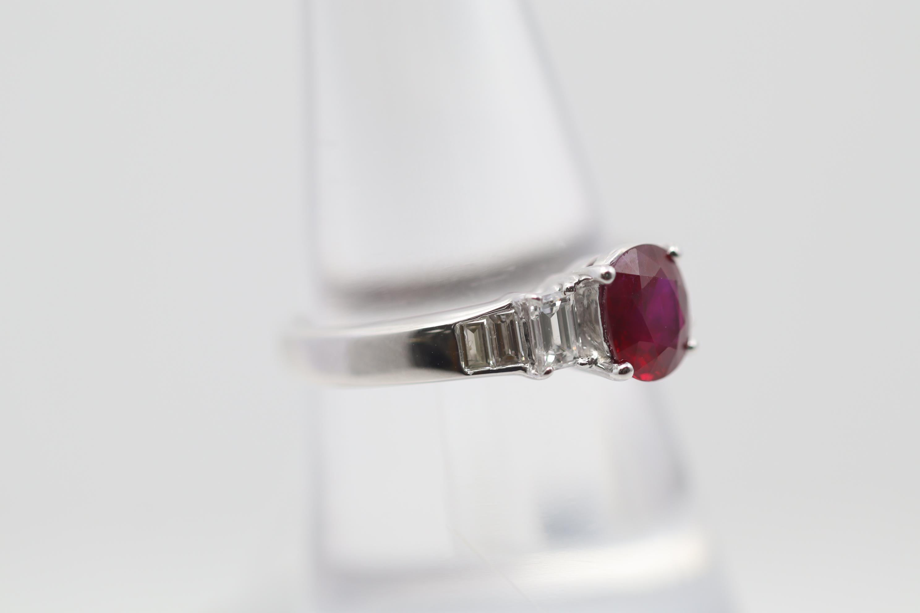 vintage burmese ruby ring