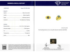 Burmese Sapphire and Diamond bombé cluster ring, French, circa 1970