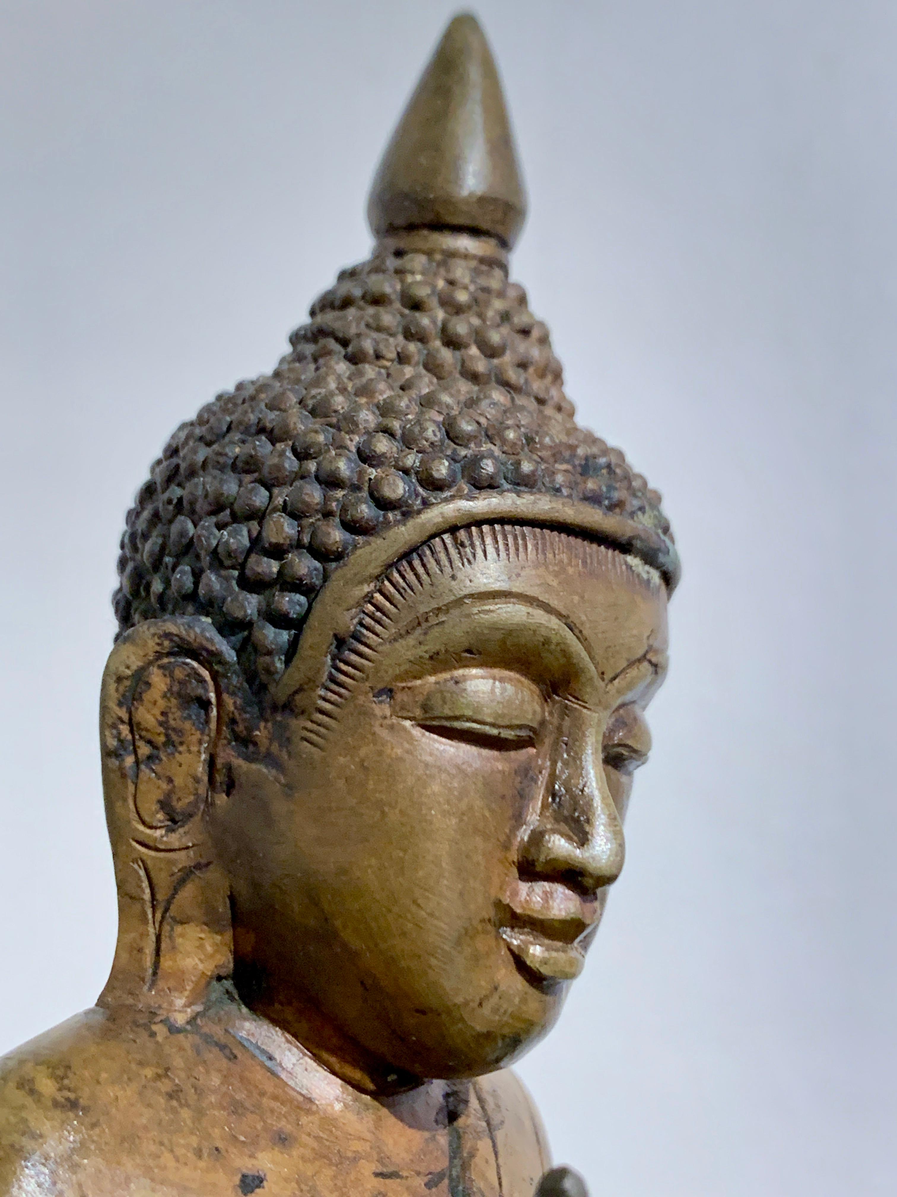 Burmese Shan Ava Style Cast Bronze Buddha, 19th/20th Century, Burma For Sale 6