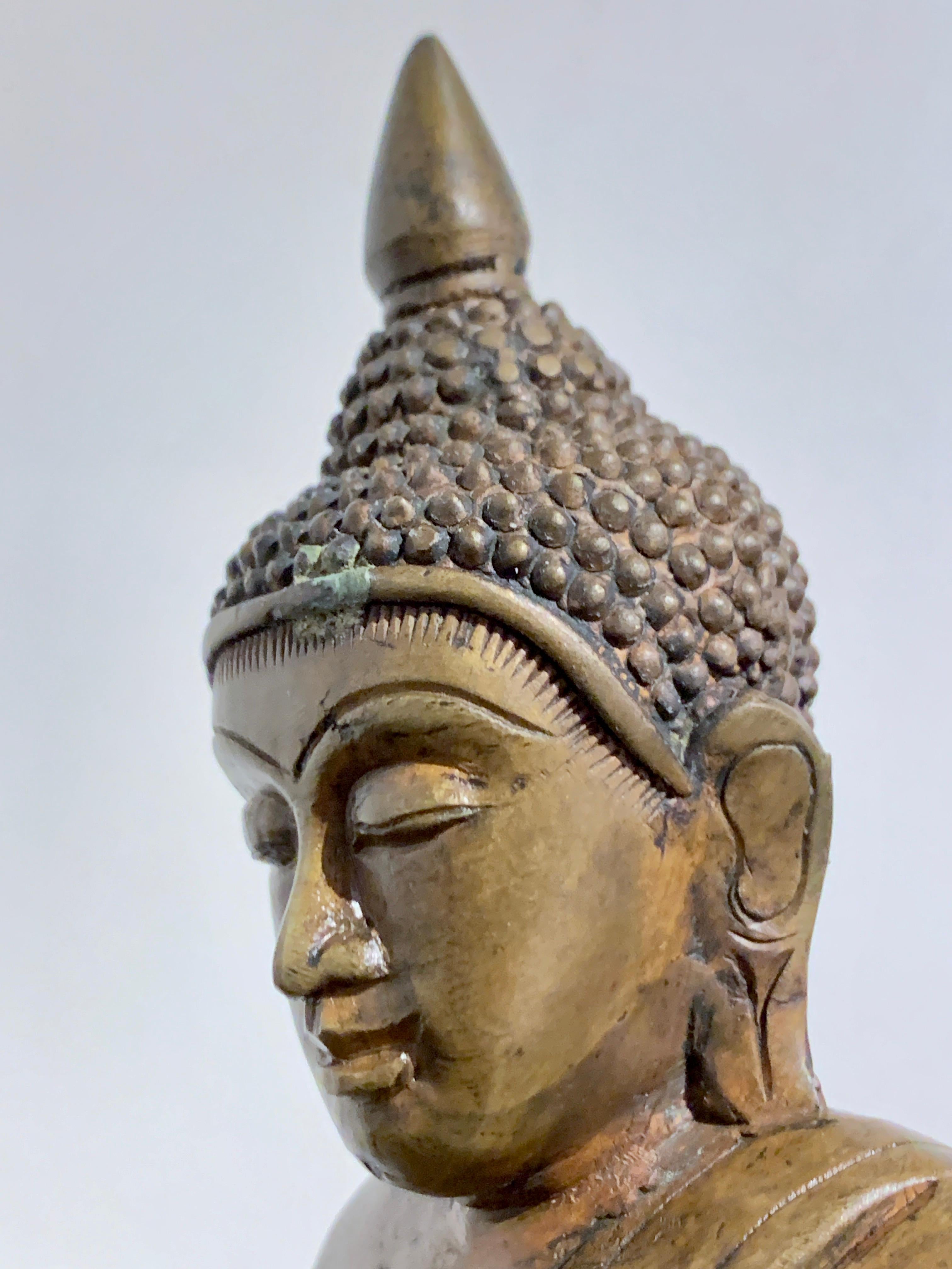 Burmese Shan Ava Style Cast Bronze Buddha, 19th/20th Century, Burma For Sale 7