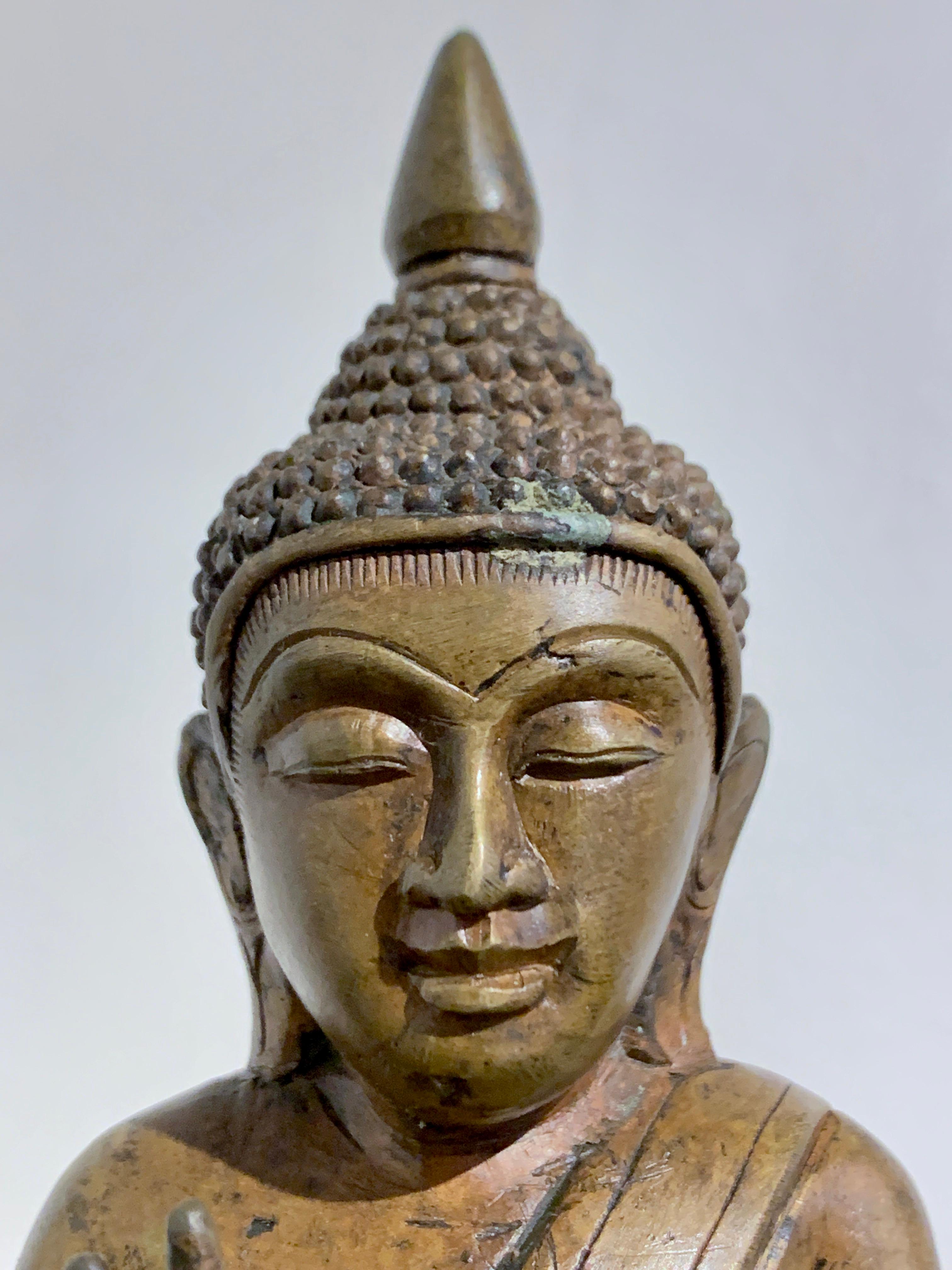 Burmese Shan Ava Style Cast Bronze Buddha, 19th/20th Century, Burma For Sale 5