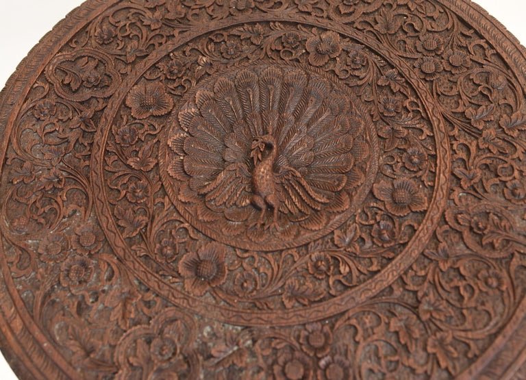 Burmese Side Table Antique Carved Burma Furniture For Sale at 1stDibs