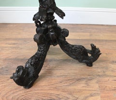 Burmese Side Table Carved Tip Top Occasional Burma 1880