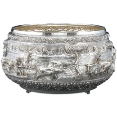 Burmese Silver Bowl